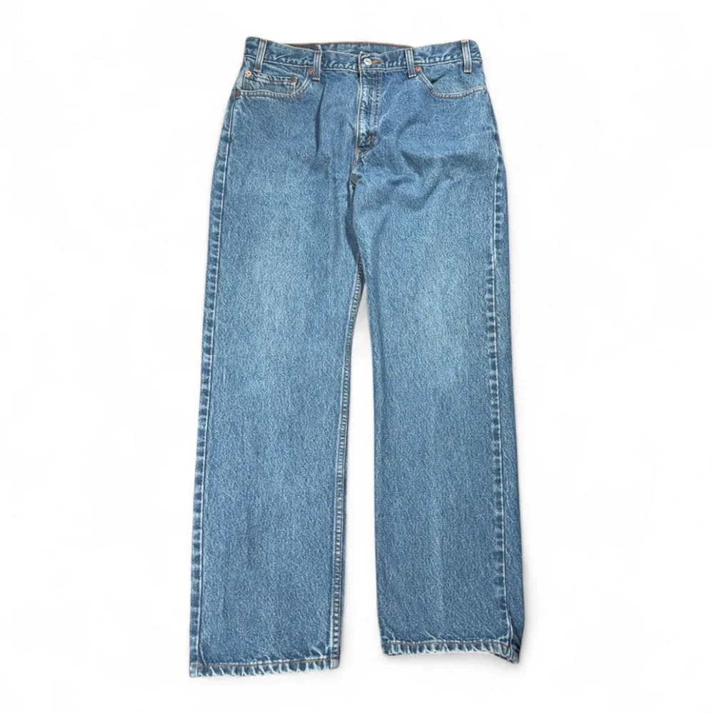 Vintage Levis 505 Jeans Mens 34x31 Blue Regular Straight Medium Wash Denim 90s